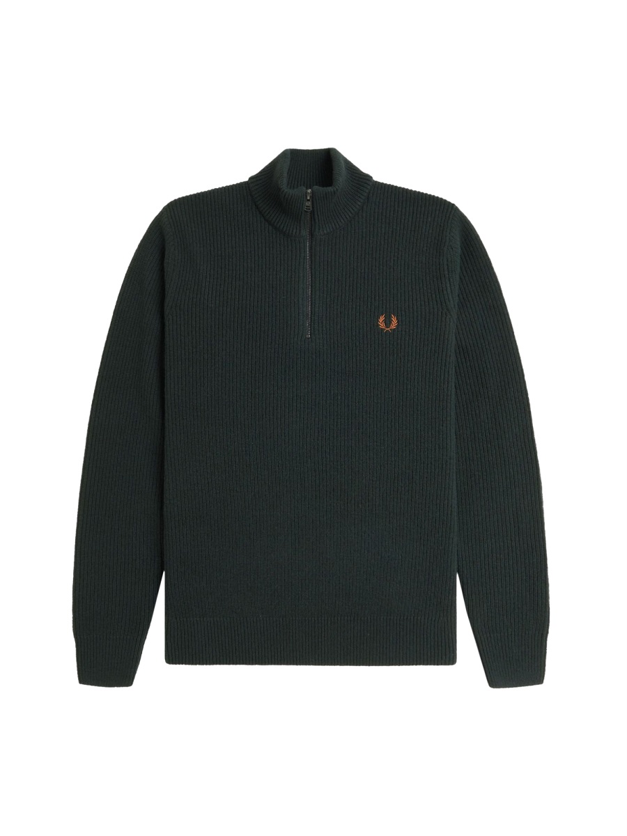 SHIRT WITH ZIP. FPK654052Q20 (FRED PERRY / ニット・セーター・カーディガン ) | FRED PERRY (フレッドペリー)