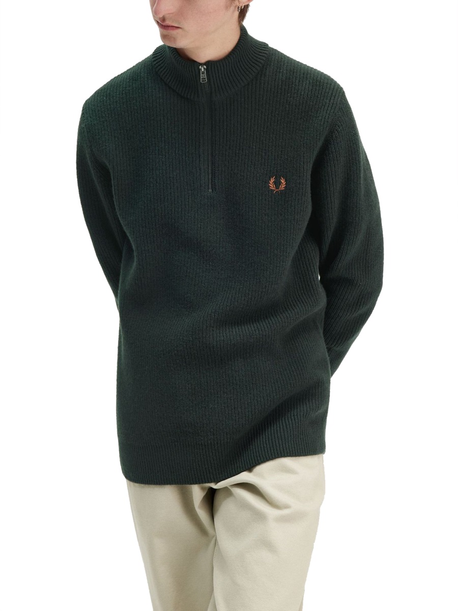 SHIRT WITH ZIP. FPK654052Q20 (FRED PERRY / ニット・セーター・カーディガン ) | FRED PERRY (フレッドペリー)(1)