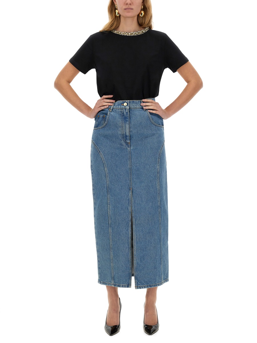 LONG DENIM SKIRT 24ADJU026CO1072U4690 (NINA RICCI / スカート ) | NINA RICCI (ニナ リッチ)(1)