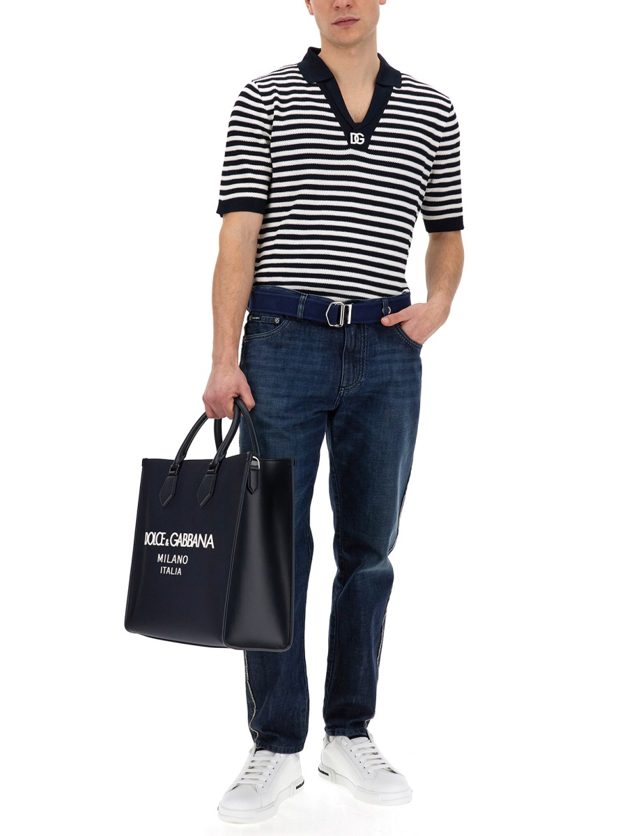 V-NECK POLO SHIRT GXZ09ZJFMY3B0789 (Dolce & Gabbana / ポロシャツ ) | Dolce & Gabbana (ドルチェガッバーナ)(1)