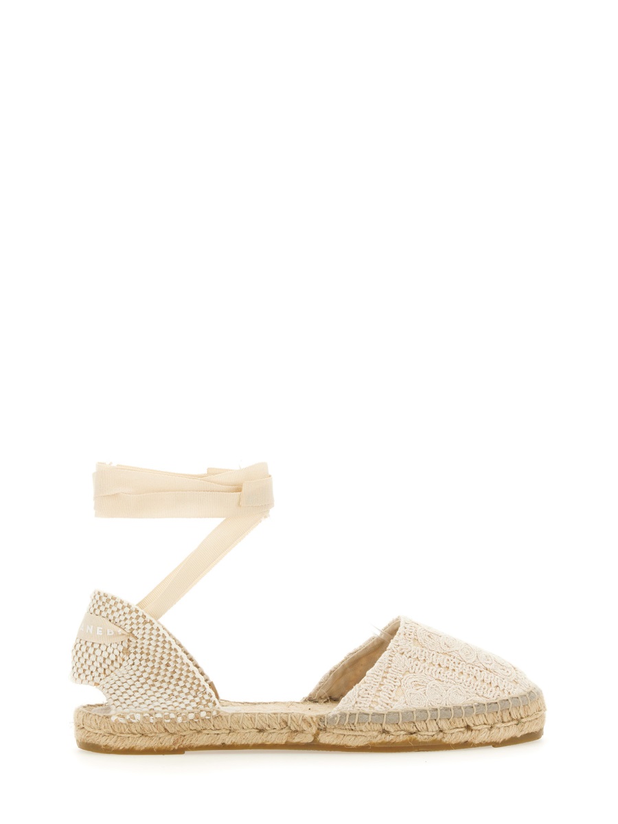 ESPADRILLES FLAT G03P0COTTONCROCHETNATURAL (MANEBI / フラットシューズ ) | MANEBI (マネビ)