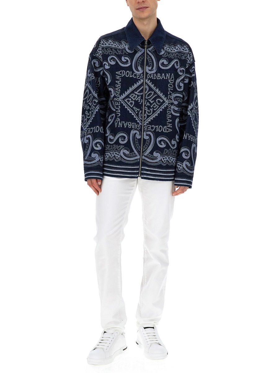 NAVY PRINT CARDIGAN G9AUMDG8KM5S9001 (Dolce & Gabbana / カジュアルジャケット ) | Dolce & Gabbana (ドルチェガッバーナ)(1)