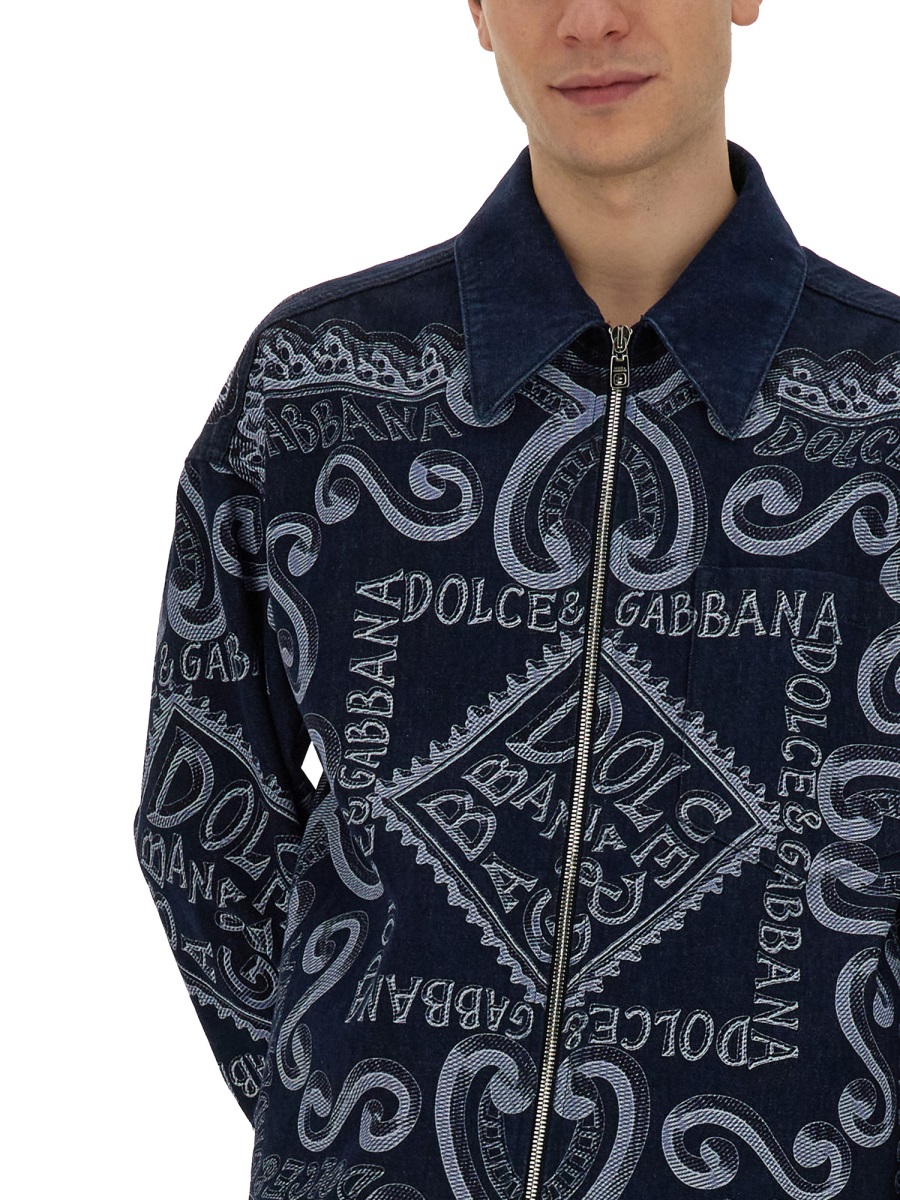 NAVY PRINT CARDIGAN G9AUMDG8KM5S9001 (Dolce & Gabbana / カジュアルジャケット ) | Dolce & Gabbana (ドルチェガッバーナ)(3)
