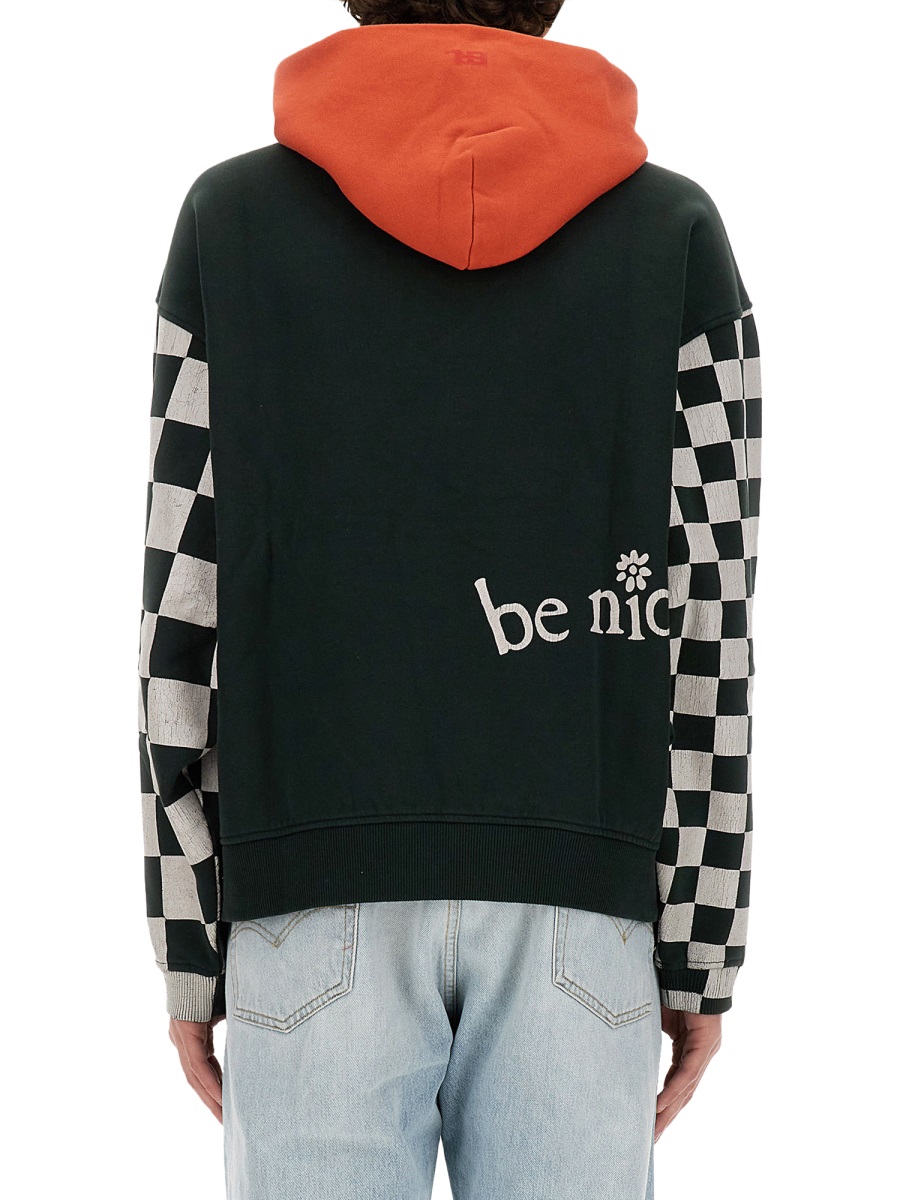 "VENICE" SWEATSHIRT ERL08T021BLACKCHECKER (ERL / スウェット・フーディー ) | ERL (イーアールエル)(2)