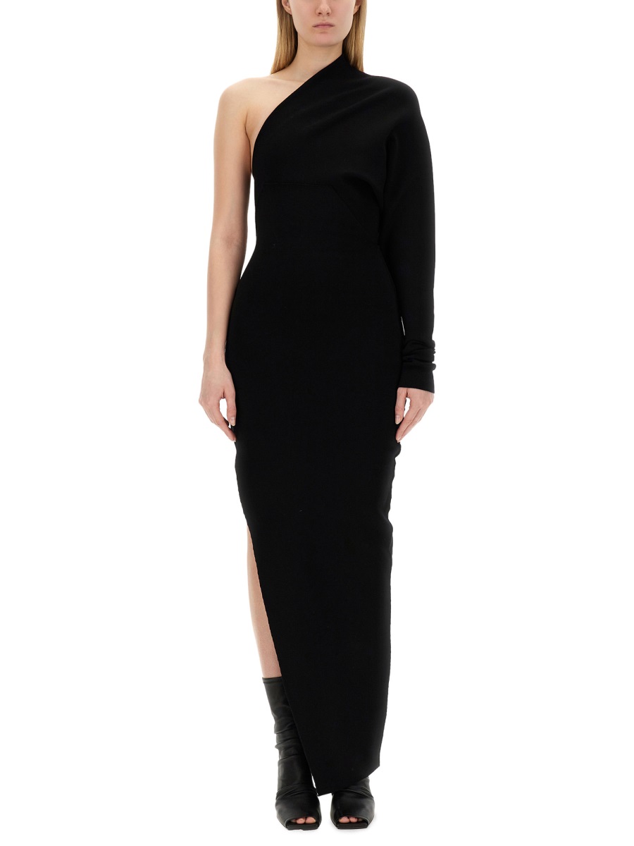 ワンピース RICK OWENS SS24 ONE-SHOULDER DRESS (RP01D2676_KST09) ONE-SHOULDER DRESS (Rick Owens/ワンピース・ドレス