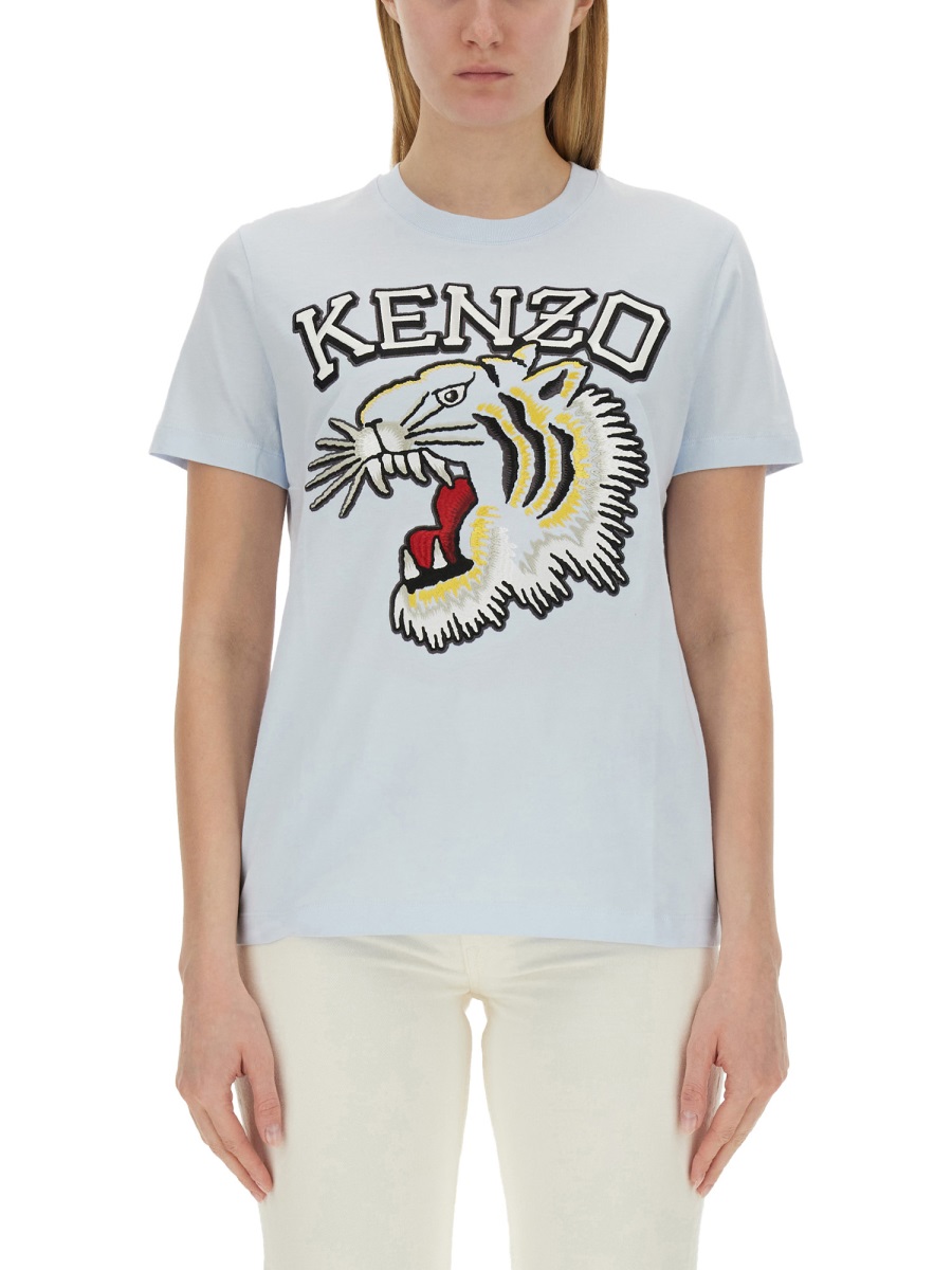 T-SHIRT WITH TIGER EMBROIDERY FE52TS1164SG63 (KENZO / Tシャツ・カットソー ) | KENZO (ケンゾー)