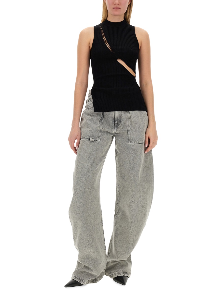 TOP WITH CUT OUT DETAILS 242WCT248KV001100 (THE ATTICO / タンクトップ・キャミソール ) | THE ATTICO (ジ・アティコ)(1)