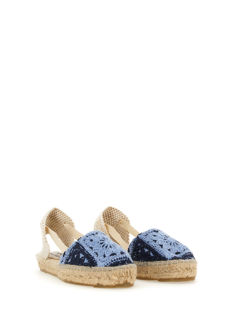 ESPADRILLES FLAT G04P0COTTONCROCHETINDIGOANDNAVYBLUE (MANEBI / フラットシューズ ) | MANEBI (マネビ)(3)