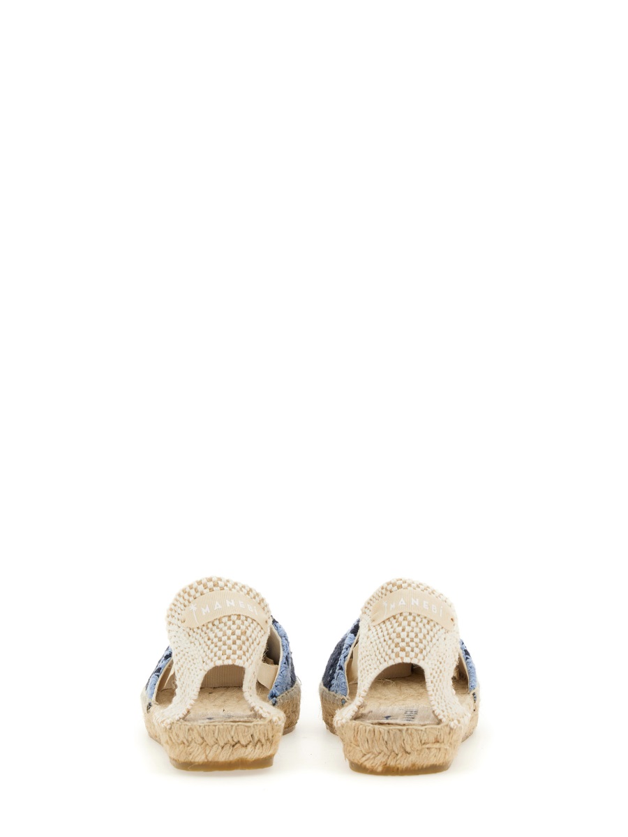 ESPADRILLES FLAT G04P0COTTONCROCHETINDIGOANDNAVYBLUE (MANEBI / フラットシューズ ) | MANEBI (マネビ)(4)