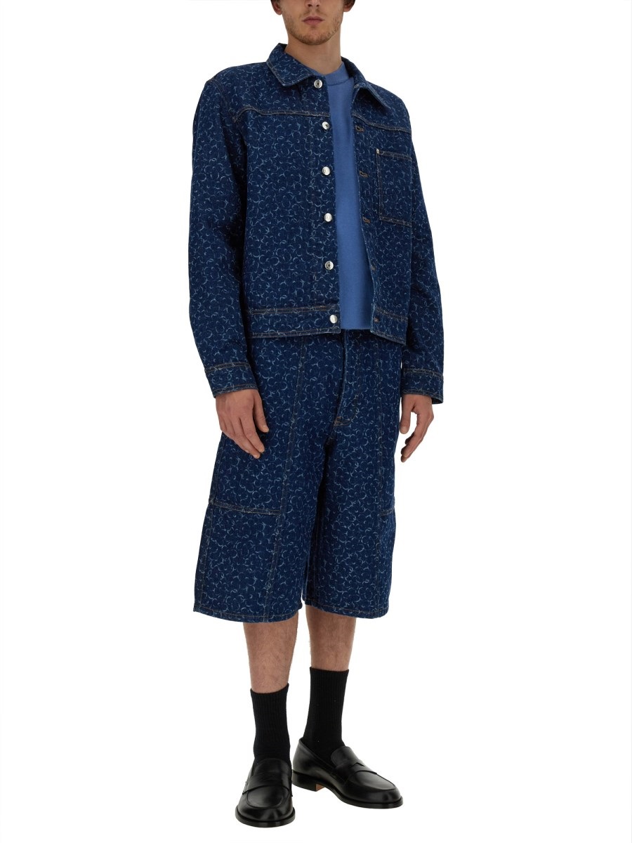 DENIM BERMUDA SHORTS MM01404WW5024O010 (Maison Kitsuné / ショートパンツ ) | Maison Kitsuné (メゾン キツネ)(1)