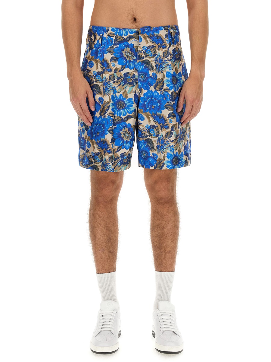 SHORT ALL OVER BLUE FLOWER 036420571365 (MOSCHINO / ショートパンツ ) | MOSCHINO (モスキーノ)