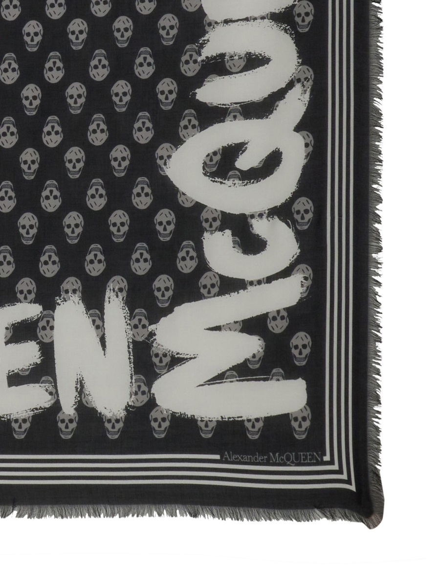 GRAFFITI BIKER SCARF 6611494418Q1078 (Alexander McQUEEN / スカーフ・マフラー ) | Alexander McQUEEN (アレキサンダー・マックイーン)(1)