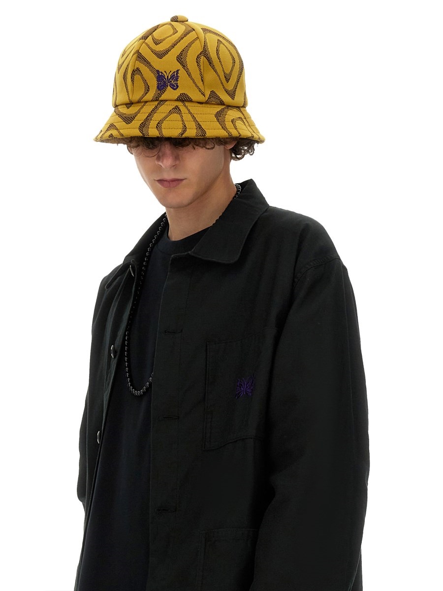 HAT WITH PRINT OT053DMUSTARD (Needles / 帽子 ) | Needles (ニードルズ)(1)