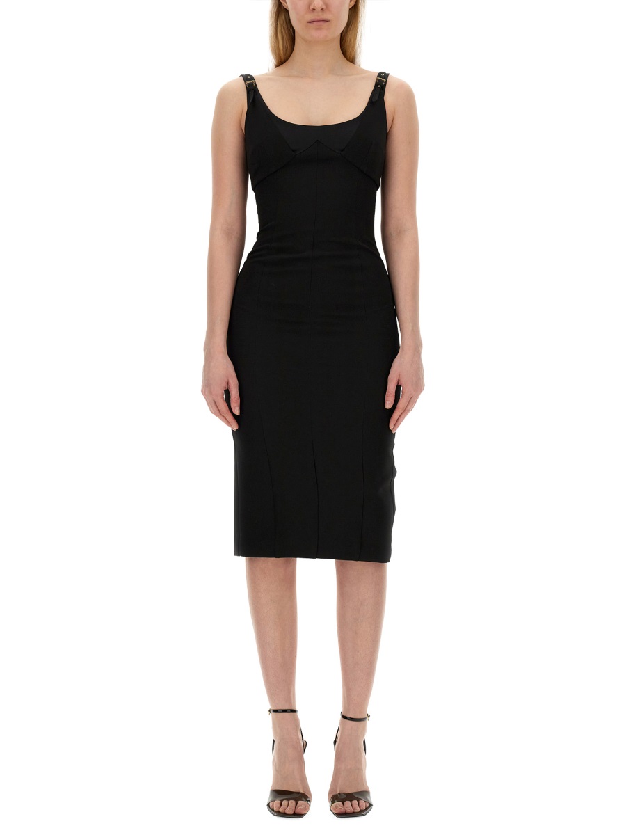 DRESS WITH BUCKLES 76HAO919N0103899 (VERSACE JEANS COUTURE / ワンピース・ドレス・オールインワン ) | VERSACE JEANS COUTURE (ヴェルサーチェ ジーンズ クチュール)