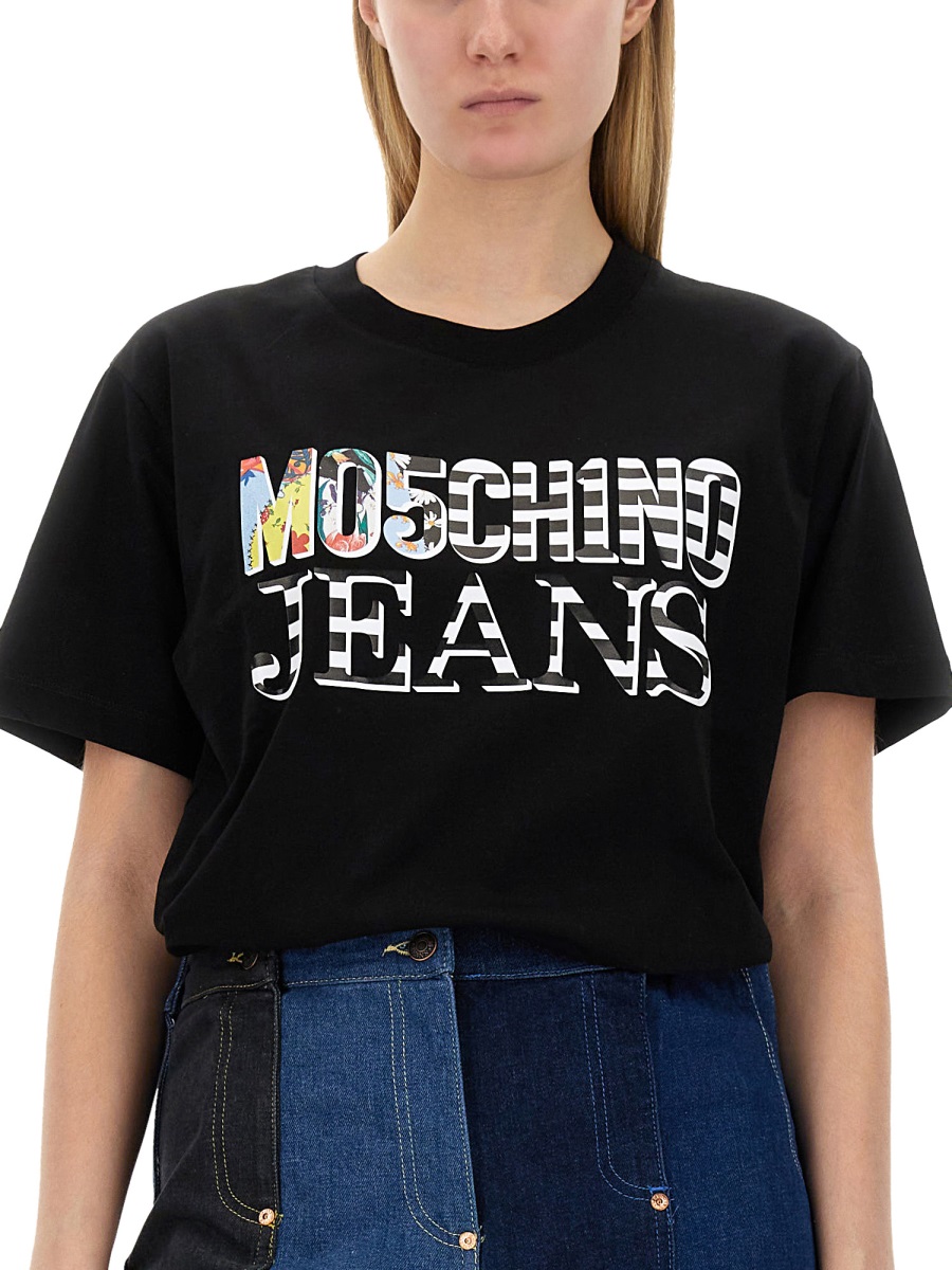 T-SHIRT WITH LOGO 070337622555 (MOSCHINO JEANS / Tシャツ・カットソー ) | MOSCHINO JEANS (モスキーノ ジーンズ)(3)