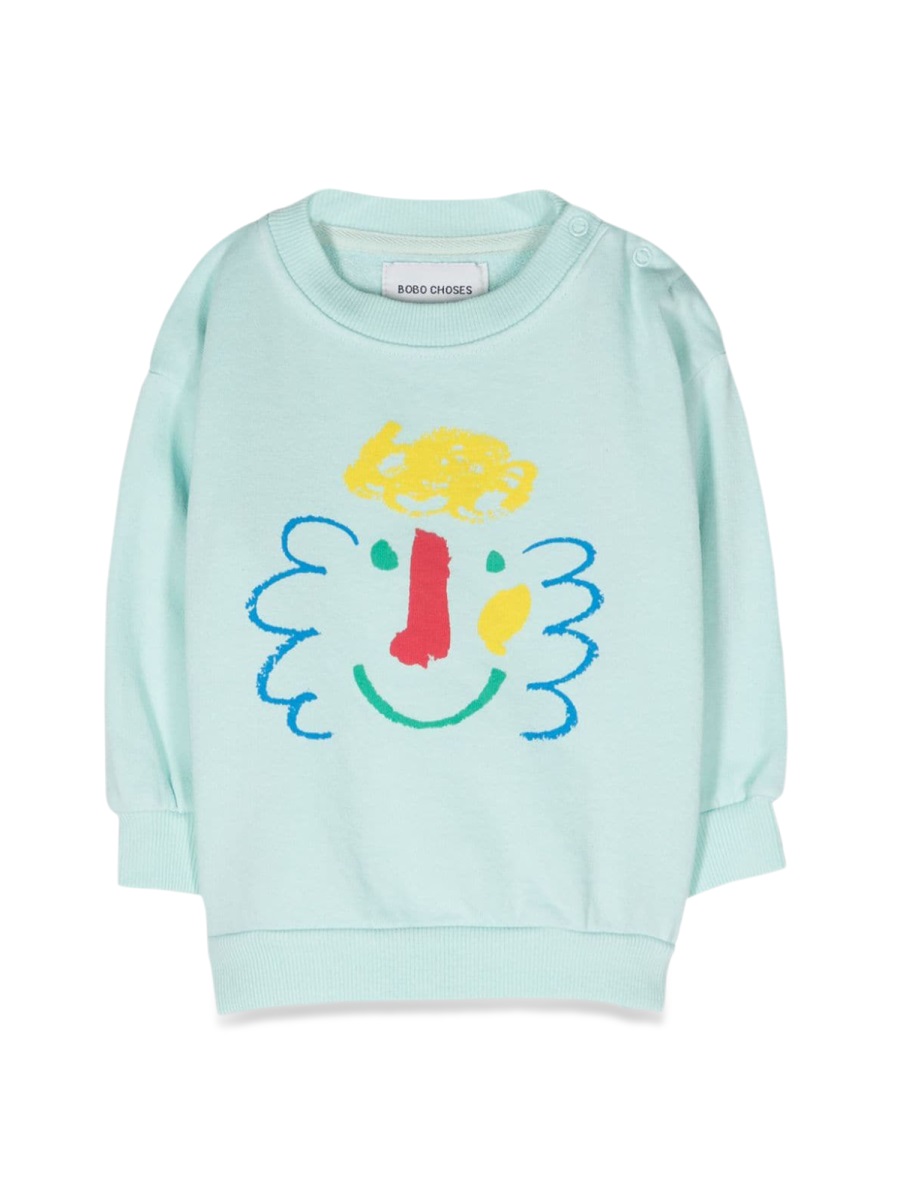 baby happy mask sweatshirt 124AB020B400 (BOBO CHOSES / スウェット・フーディー ) | BOBO CHOSES (ボボショーズ)