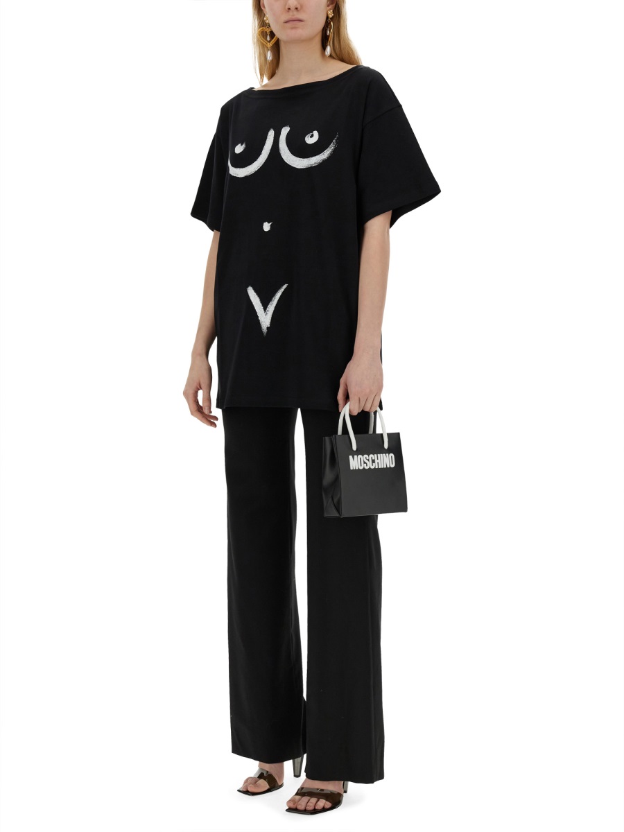 Tシャツ・カットソー Moschino Interlock T-Shirt INTERLOCK BODY PRINT T-SHIRT (MOSCHINO/Tシャツ・カットソー