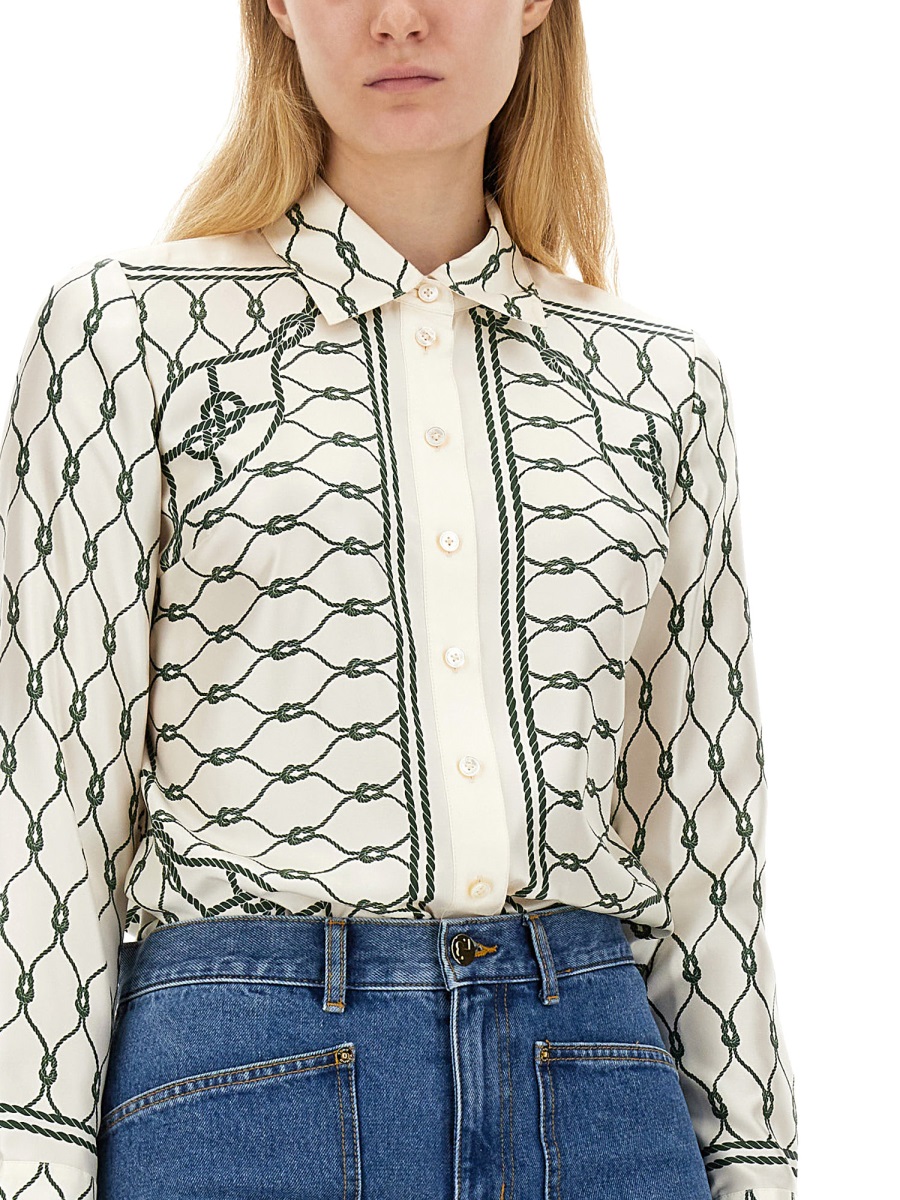 PRINTED SILK TWILL SHIRT 157427300 (TORY BURCH / シャツ・ブラウス ) | TORY BURCH (トリーバーチ)(3)