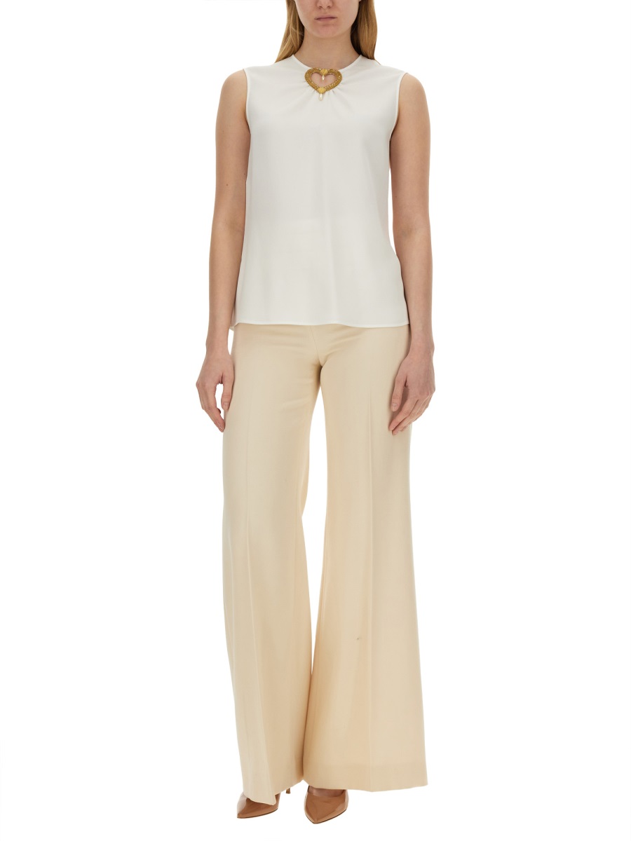 BLOUSE WITH HEART APPLIQUE 080704338001 (MOSCHINO / タンクトップ・キャミソール ) | MOSCHINO (モスキーノ)(1)