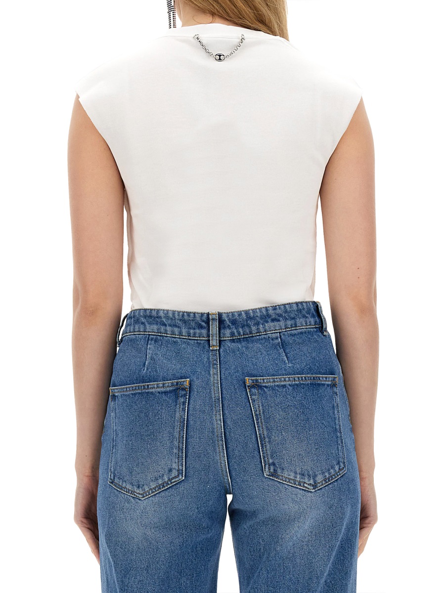 COTTON T-SHIRT 24EJTE157CO0508P100 (Rabanne / タンクトップ・キャミソール ) | Rabanne (ラバンヌ)(2)