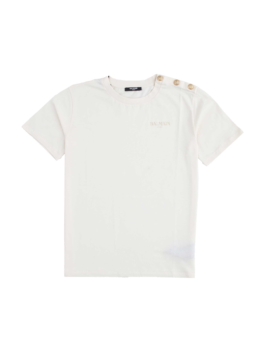 T-SHIRT WITH LOGO BX8R51KZ3186109OR (Balmain / Tシャツ・カットソー ) | Balmain (バルマン)