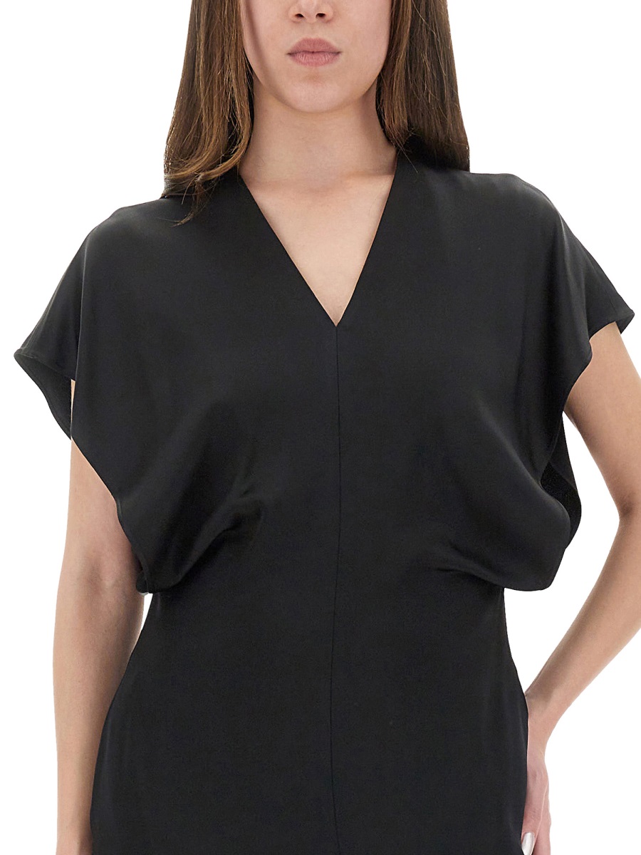 MIDI DRESS WITH WING SLEEVES 6A05613FU3021000 (Stella McCartney / ワンピース・ドレス・オールインワン ) | Stella McCartney (ステラ マッカートニー)(3)