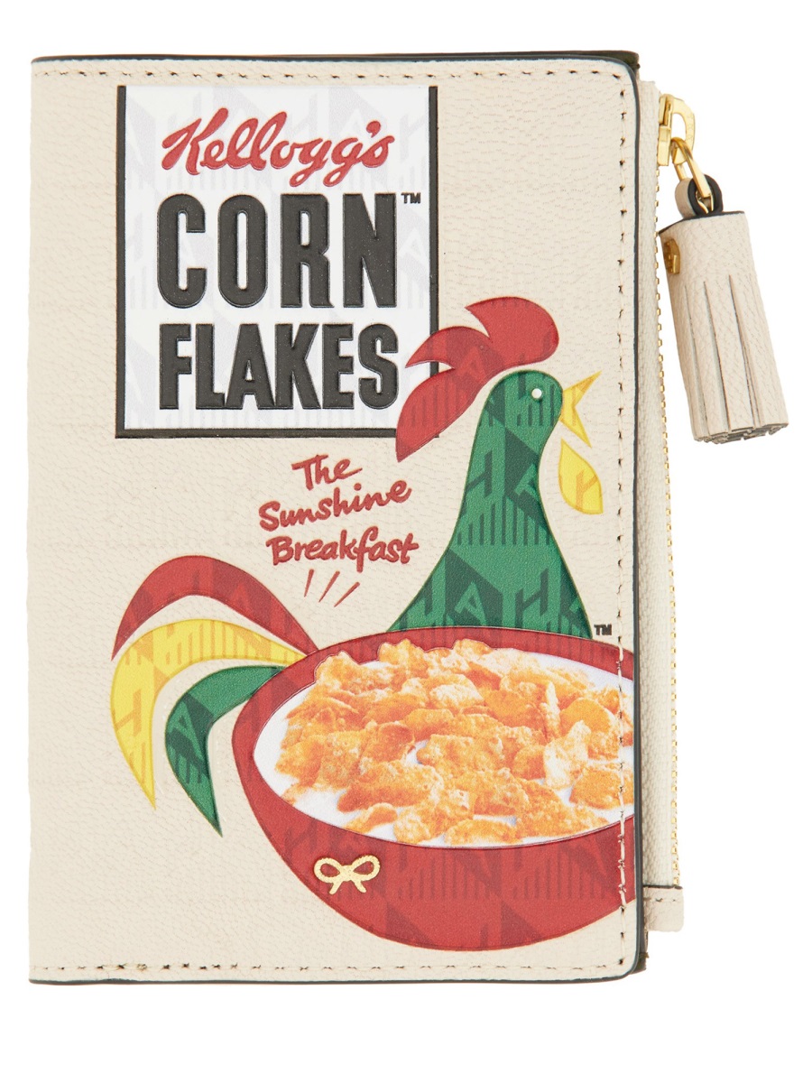 "CORNFLAKES" WALLET 188135CHALKOLIVE (ANYA HINDMARCH / 財布・カードケース ) | ANYA HINDMARCH (アニヤ・ハインドマーチ)