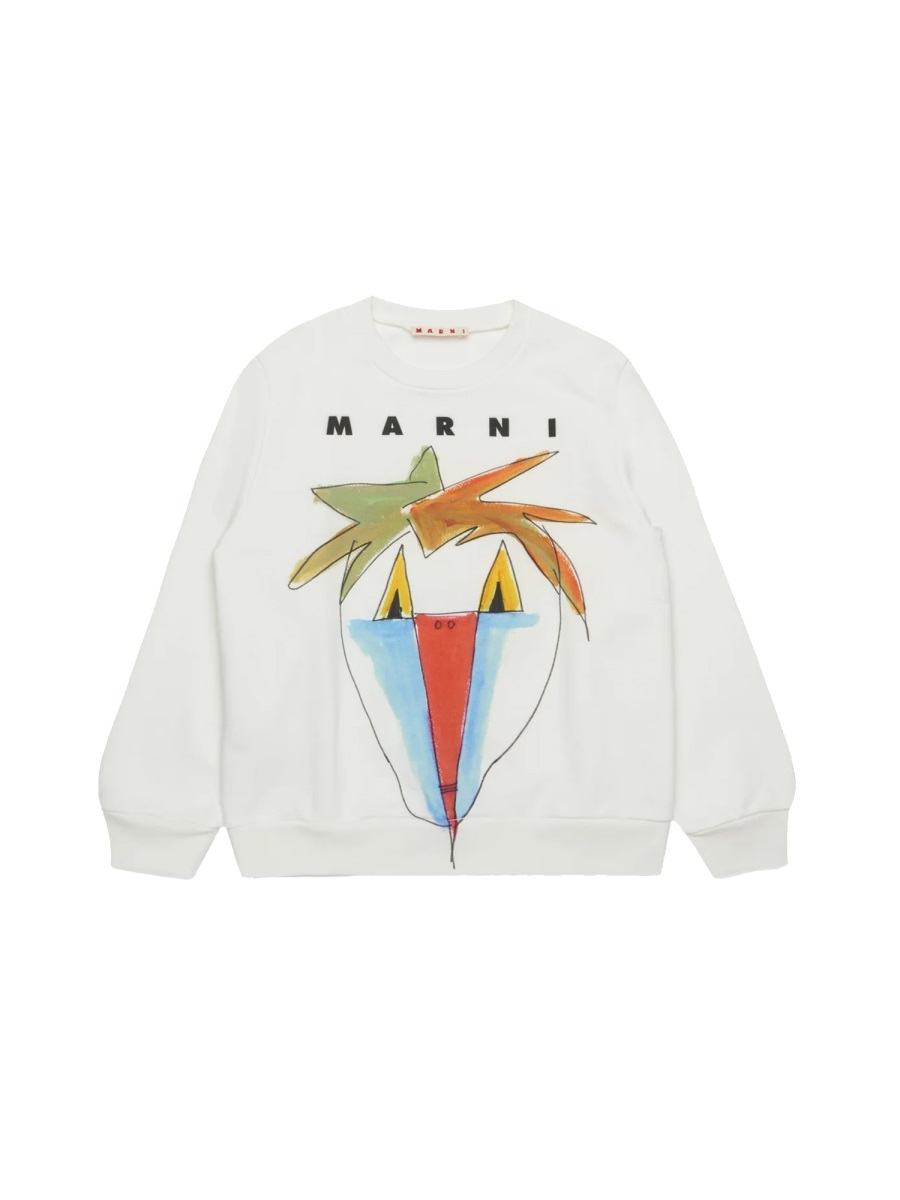 SWEATSHIRT WITH LOGO AND DESIGN M01573KM00V00M114 (Marni / スウェット・フーディー ) | Marni (マルニ)