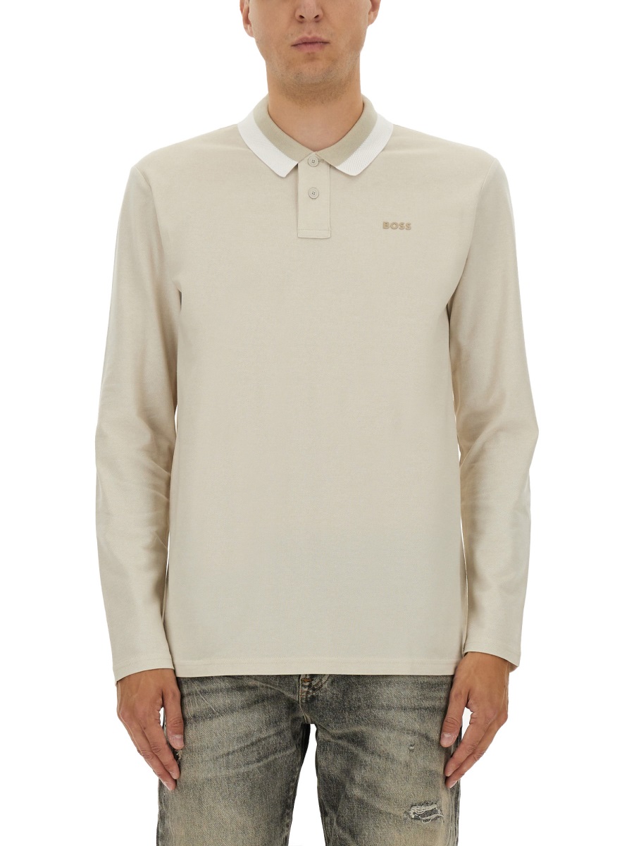 POLO SHIRT "PEOXFORDLONG" 5054484510256894271 (HUGO BOSS / ポロシャツ ) | HUGO BOSS (ヒューゴボス)