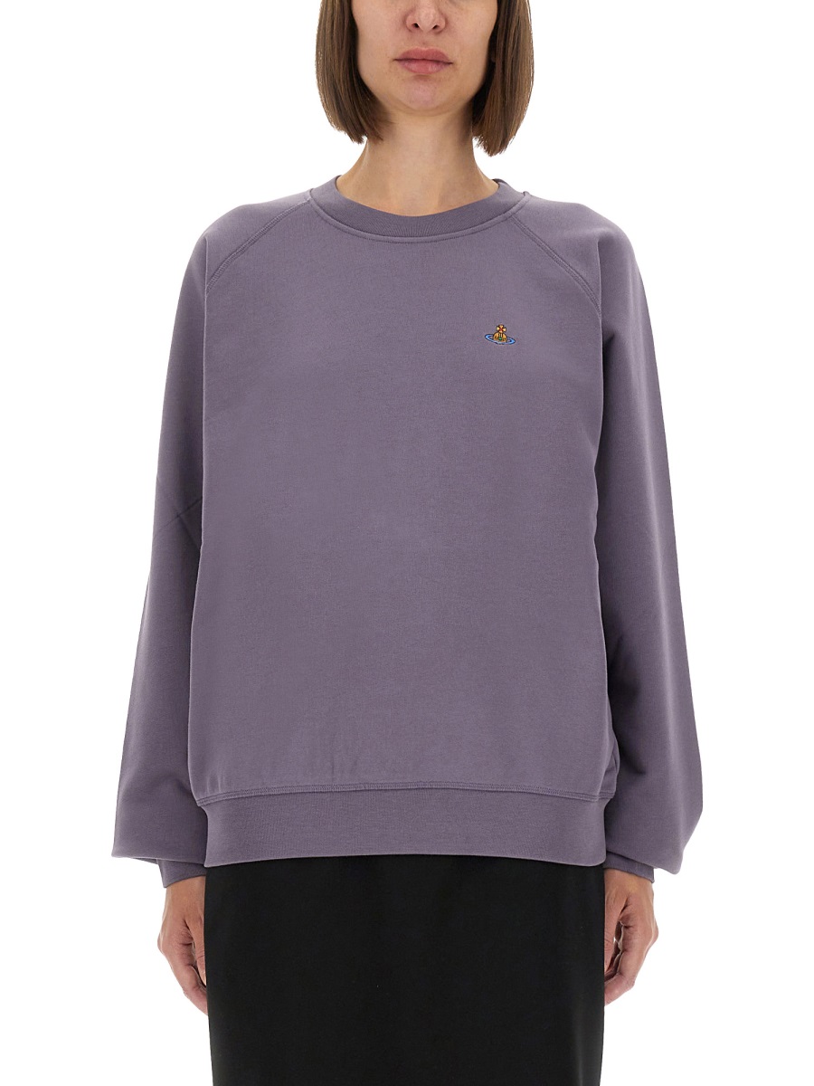 SWEATSHIRT WITH RAGLAN SLEEVES 3I010014J006OK405 (Vivienne Westwood / スウェット・フーディー ) | Vivienne Westwood (ヴィヴィアン・ウェストウッド)
