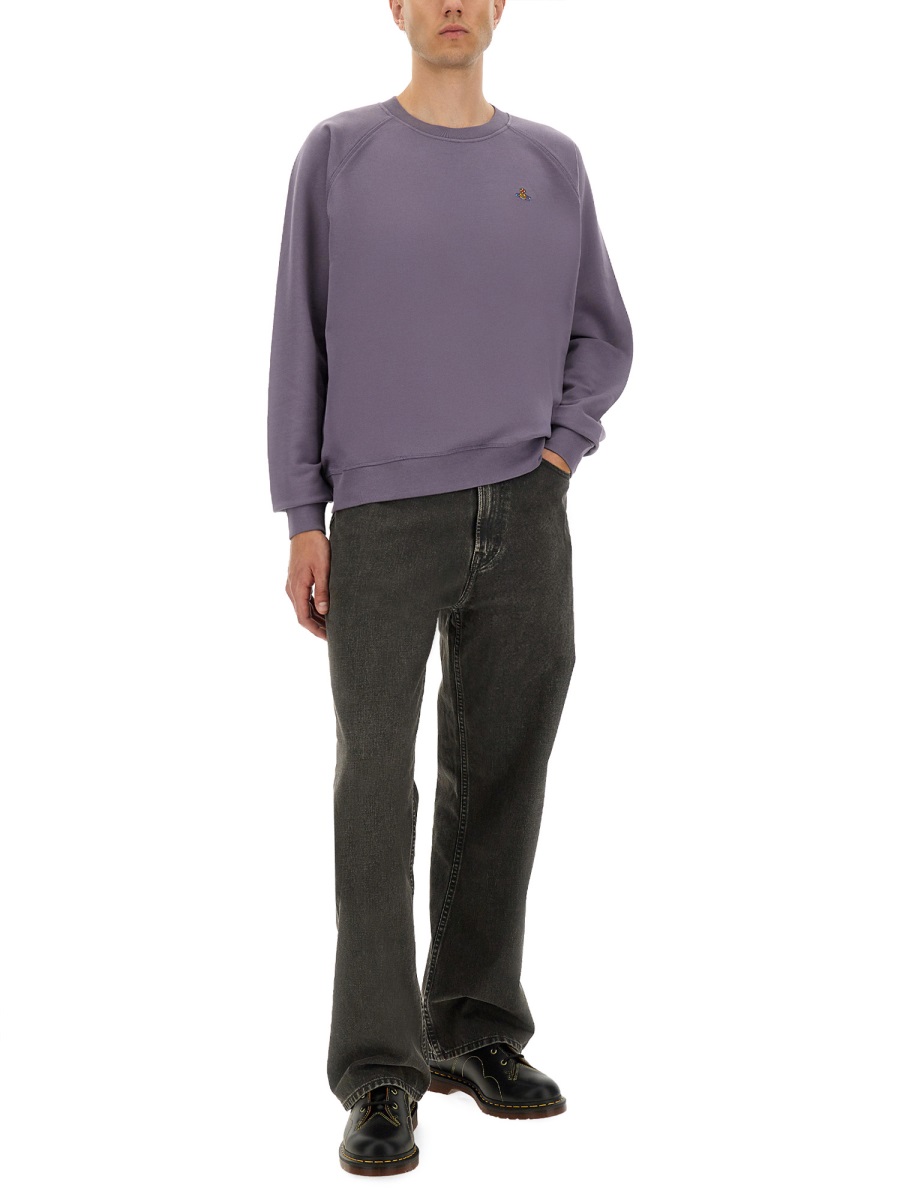 SWEATSHIRT WITH RAGLAN SLEEVES 3I010014J006OK405 (Vivienne Westwood / スウェット・フーディー ) | Vivienne Westwood (ヴィヴィアン・ウェストウッド)(5)