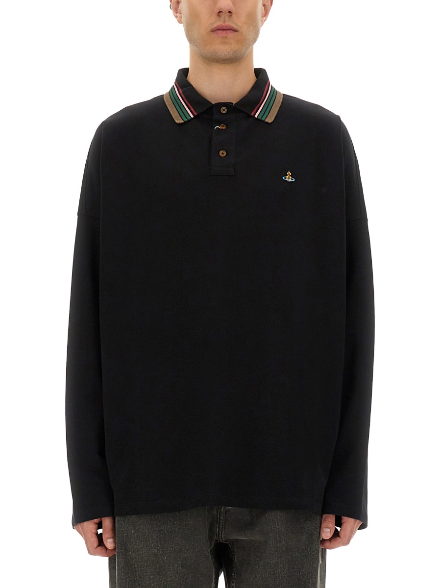 LONG-SLEEVED POLO SHIRT 2H01000QJ0009N401 (Vivienne Westwood / ポロシャツ ) | Vivienne Westwood (ヴィヴィアン・ウェストウッド)