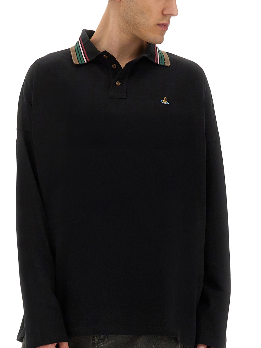 LONG-SLEEVED POLO SHIRT 2H01000QJ0009N401 (Vivienne Westwood / ポロシャツ ) | Vivienne Westwood (ヴィヴィアン・ウェストウッド)(3)