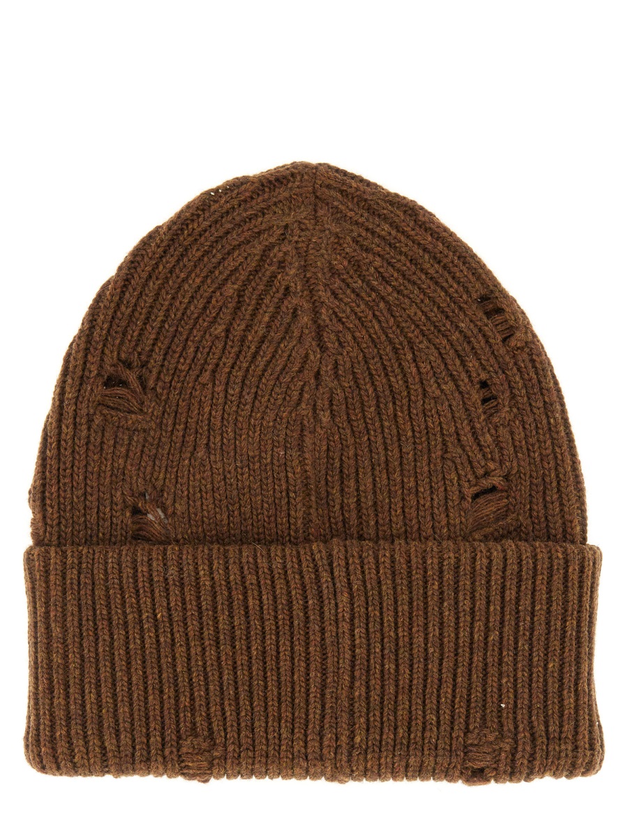 BEANIE HAT WITH LOGO SH0TB0001M13138142M (MM6 Maison Margiela / 帽子 ) | MM6 Maison Margiela (エムエムシックス)(1)