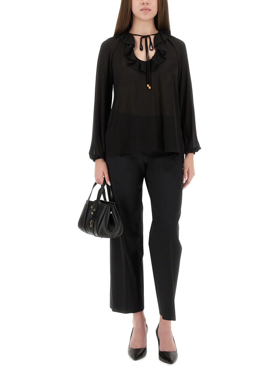 RUFFLE BLOUSE MT541DQ7R3001BLACK (MICHAEL MICHAEL KORS / シャツ・ブラウス ) | MICHAEL MICHAEL KORS (マイケル・マイケル・コース)(1)