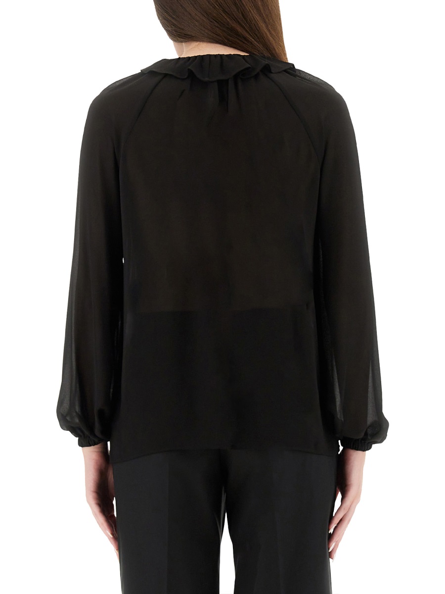 RUFFLE BLOUSE MT541DQ7R3001BLACK (MICHAEL MICHAEL KORS / シャツ・ブラウス ) | MICHAEL MICHAEL KORS (マイケル・マイケル・コース)(2)