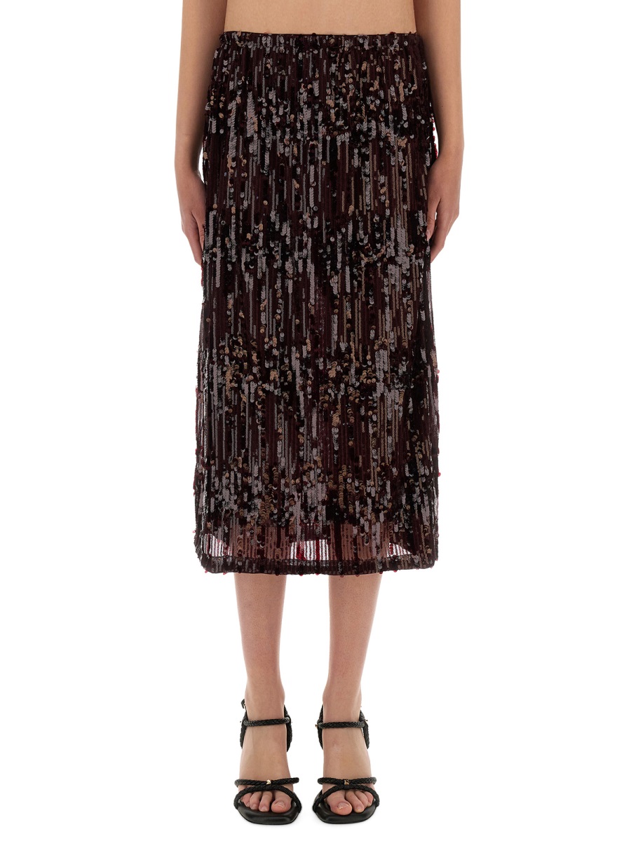 MIDI SKIRT "JAINO" 24333C6186 (BAUM UND PFERDGARTEN / スカート ) | BAUM UND PFERDGARTEN (バウム ウンド ヘルガーデン)