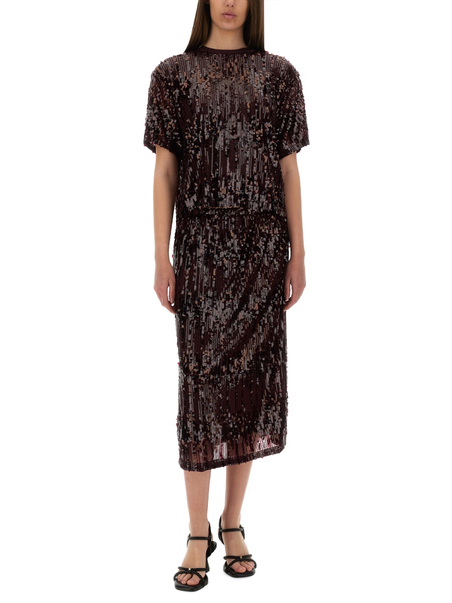 MIDI SKIRT "JAINO" 24333C6186 (BAUM UND PFERDGARTEN / スカート ) | BAUM UND PFERDGARTEN (バウム ウンド ヘルガーデン)(1)