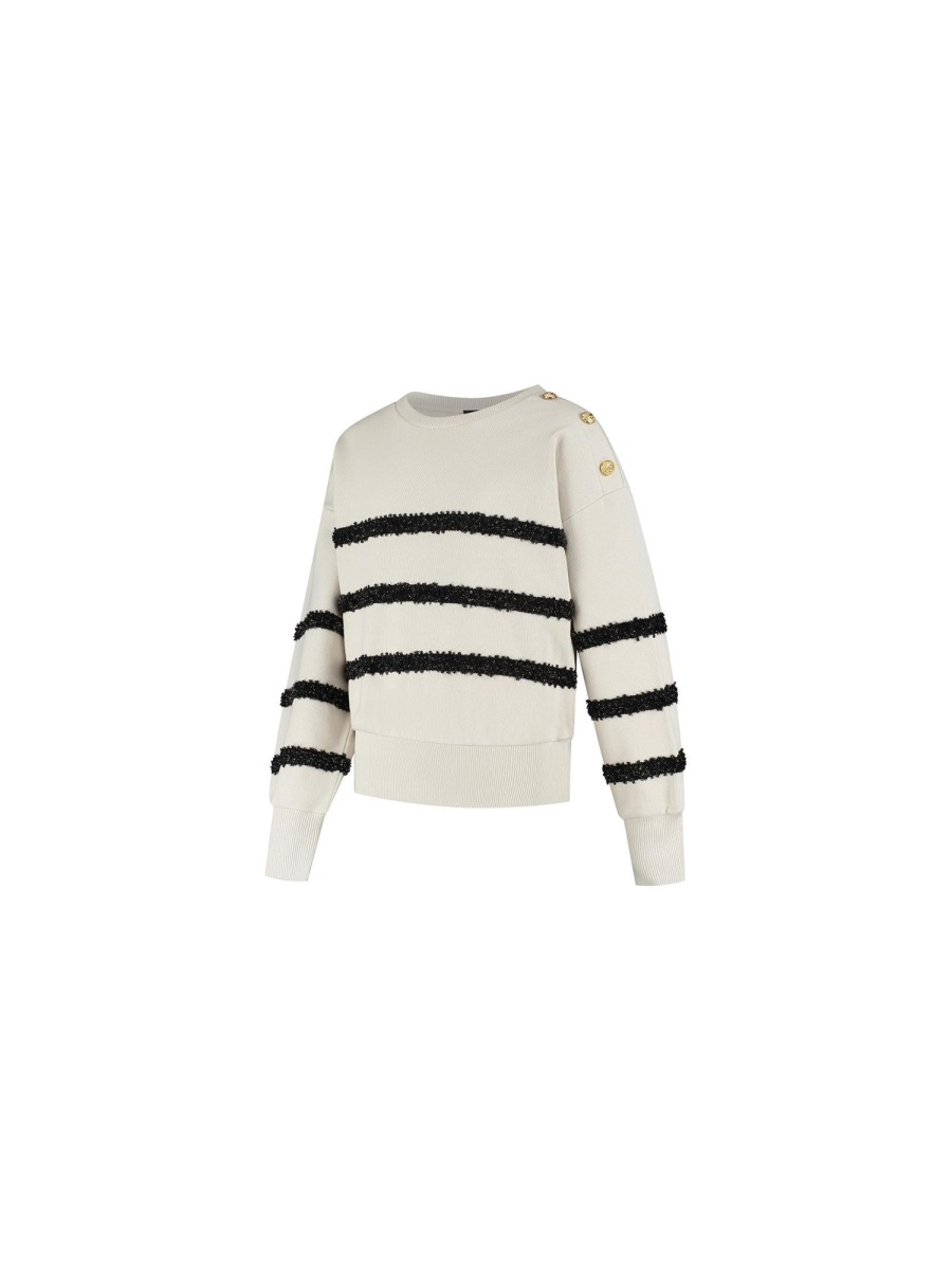 STRIPED SWEATER BX4A20KZ3183107OR (Balmain / ニット・セーター・カーディガン ) | Balmain (バルマン)(1)