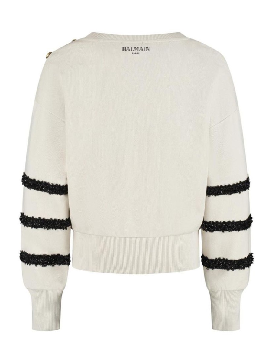 STRIPED SWEATER BX4A20KZ3183107OR (Balmain / ニット・セーター・カーディガン ) | Balmain (バルマン)(2)