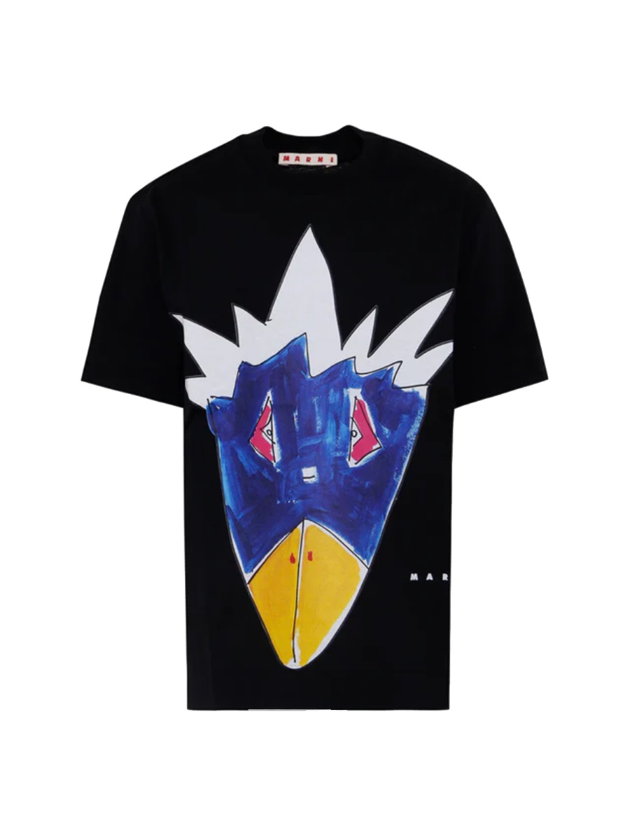 T-SHIRT WITH LOGO M01569KM00RF0M900 (Marni / Tシャツ・カットソー ) | Marni (マルニ)