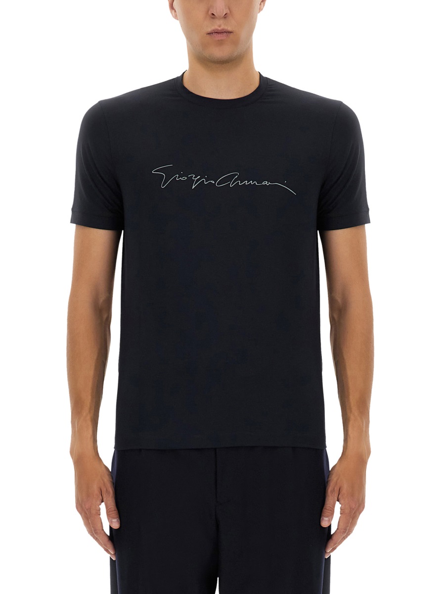 SIGNATURE LOGO T-SHIRT 6GST56SJP4ZUBSG (GIORGIO ARMANI / Tシャツ・カットソー ) | GIORGIO ARMANI (ジョルジオ アルマーニ)