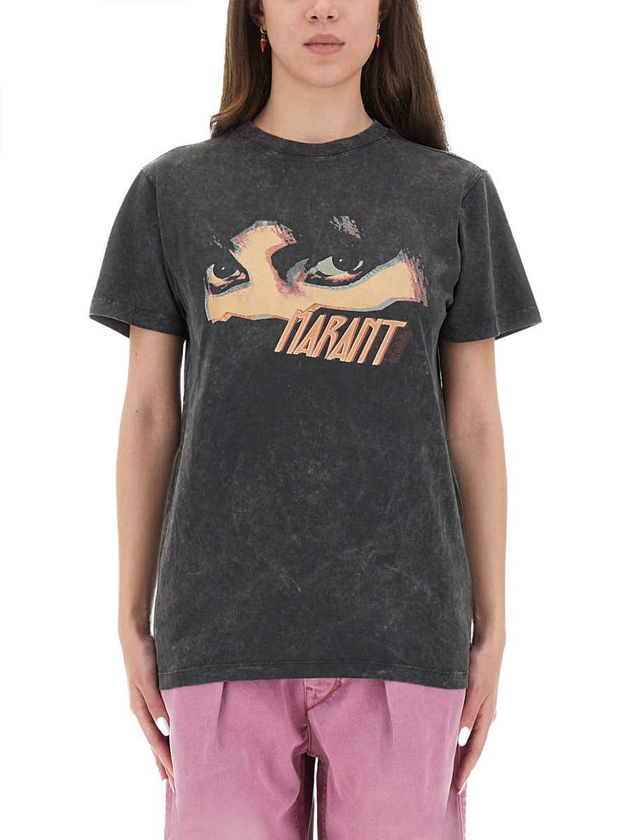 "ZOELINE" T-SHIRT TS0147FAC3N07E02FK (Isabel Marant Étoile / Tシャツ・カットソー ) | Isabel Marant Étoile (イザベル マラン エトワール)