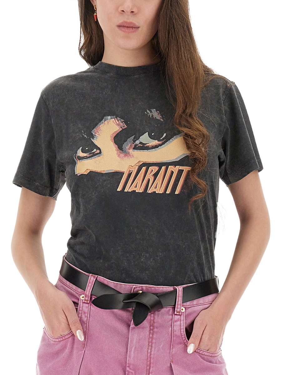 "ZOELINE" T-SHIRT TS0147FAC3N07E02FK (Isabel Marant Étoile / Tシャツ・カットソー ) | Isabel Marant Étoile (イザベル マラン エトワール)(3)