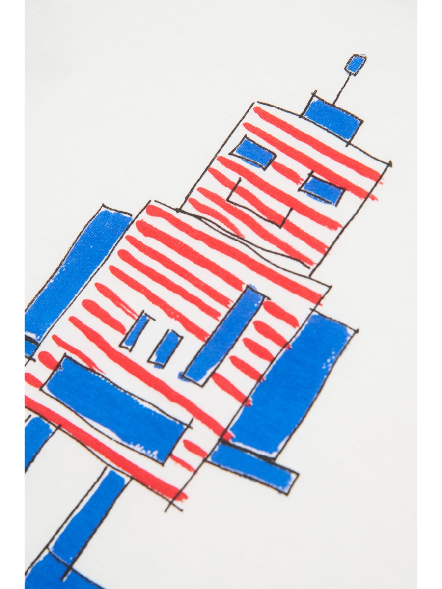 T-SHIRT WITH "ROBOT" LOGO M01528BM00RF0M114 (Marni / Tシャツ・カットソー ) | Marni (マルニ)(3)