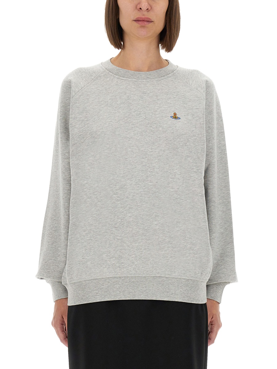 SWEATSHIRT WITH RAGLAN SLEEVES 3I010014J006OP001 (Vivienne Westwood / スウェット・フーディー ) | Vivienne Westwood (ヴィヴィアン・ウェストウッド)