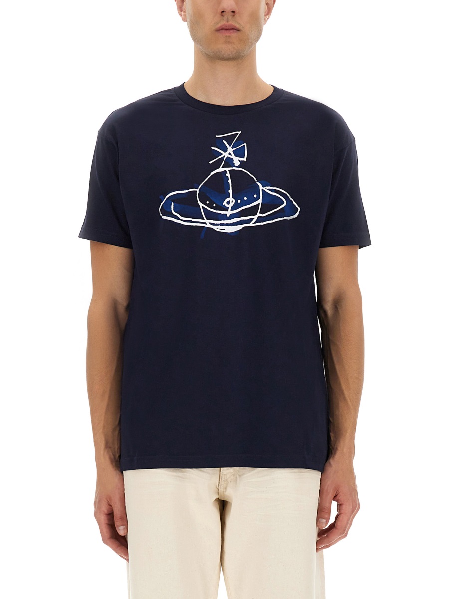 ORB PRINT T-SHIRT 3G01003WJ001MK401 (Vivienne Westwood / Tシャツ・カットソー ) | Vivienne Westwood (ヴィヴィアン・ウェストウッド)