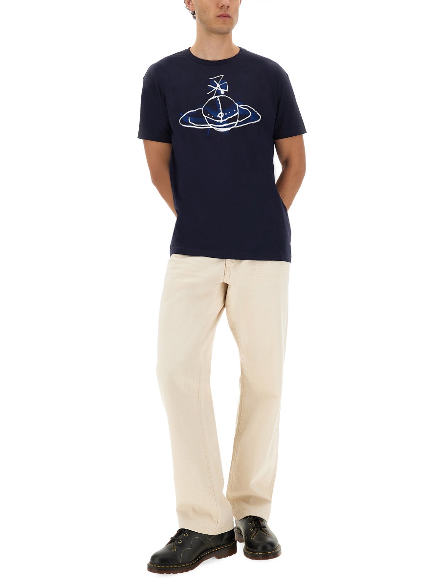 ORB PRINT T-SHIRT 3G01003WJ001MK401 (Vivienne Westwood / Tシャツ・カットソー ) | Vivienne Westwood (ヴィヴィアン・ウェストウッド)(1)