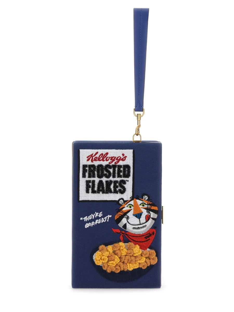 "FROSTED FLAKES" CLUTCH BAG 202053BLUEBERRY (ANYA HINDMARCH / クラッチバッグ・ポーチ ) | ANYA HINDMARCH (アニヤ・ハインドマーチ)