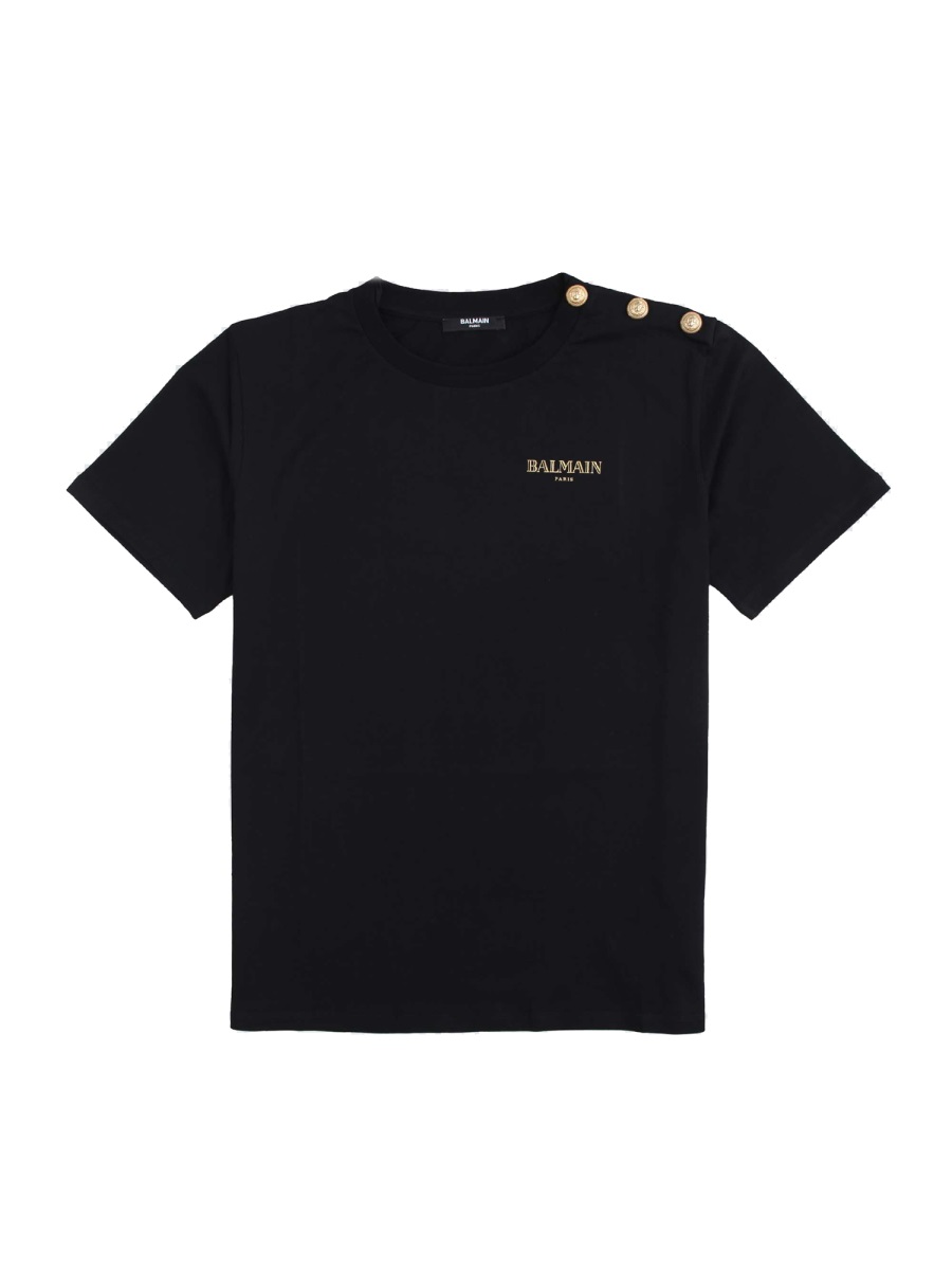 T-SHIRT WITH LOGO BX8R51KZ3186930OR (Balmain / Tシャツ・カットソー ) | Balmain (バルマン)